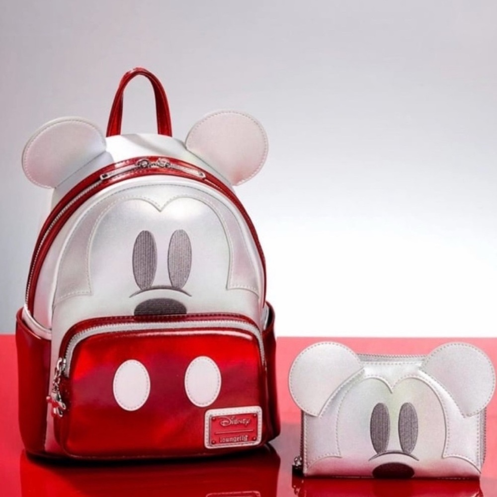 Loungefly Disney 100 Mickey Mouse Backpack and Wallet